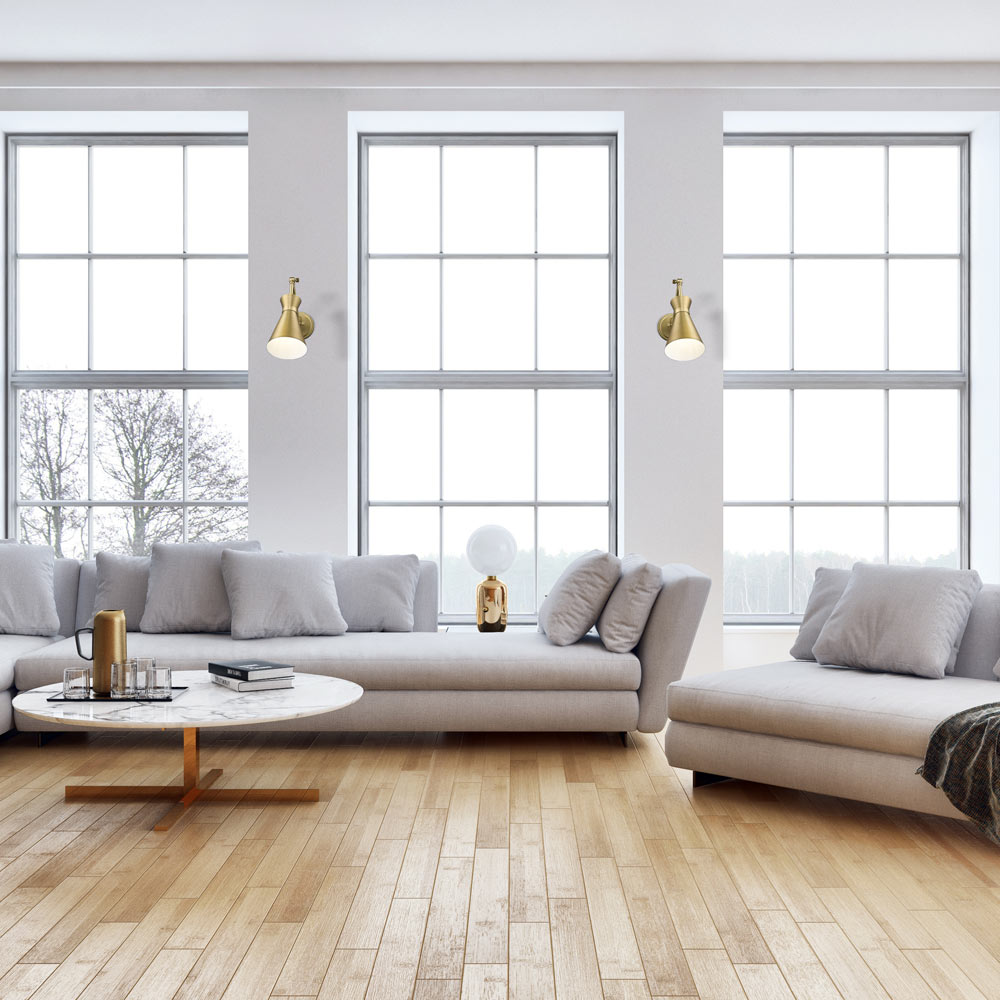 Soriano Arm Wall Light in living room.