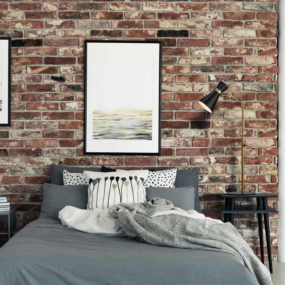 Soriano Table Lamp in bedroom.