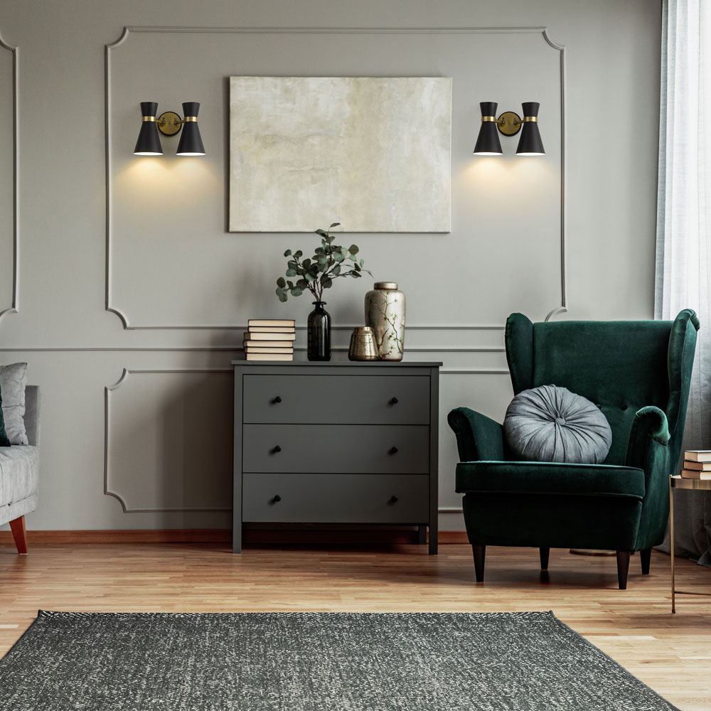 Soriano Wall Light in living room.