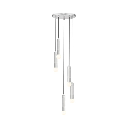 Stari Chandelier in Brushed Nickel (5-Light).