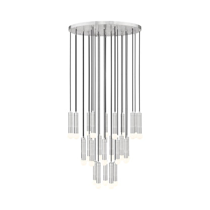 Stari Chandelier in Brushed Nickel (27-Light).