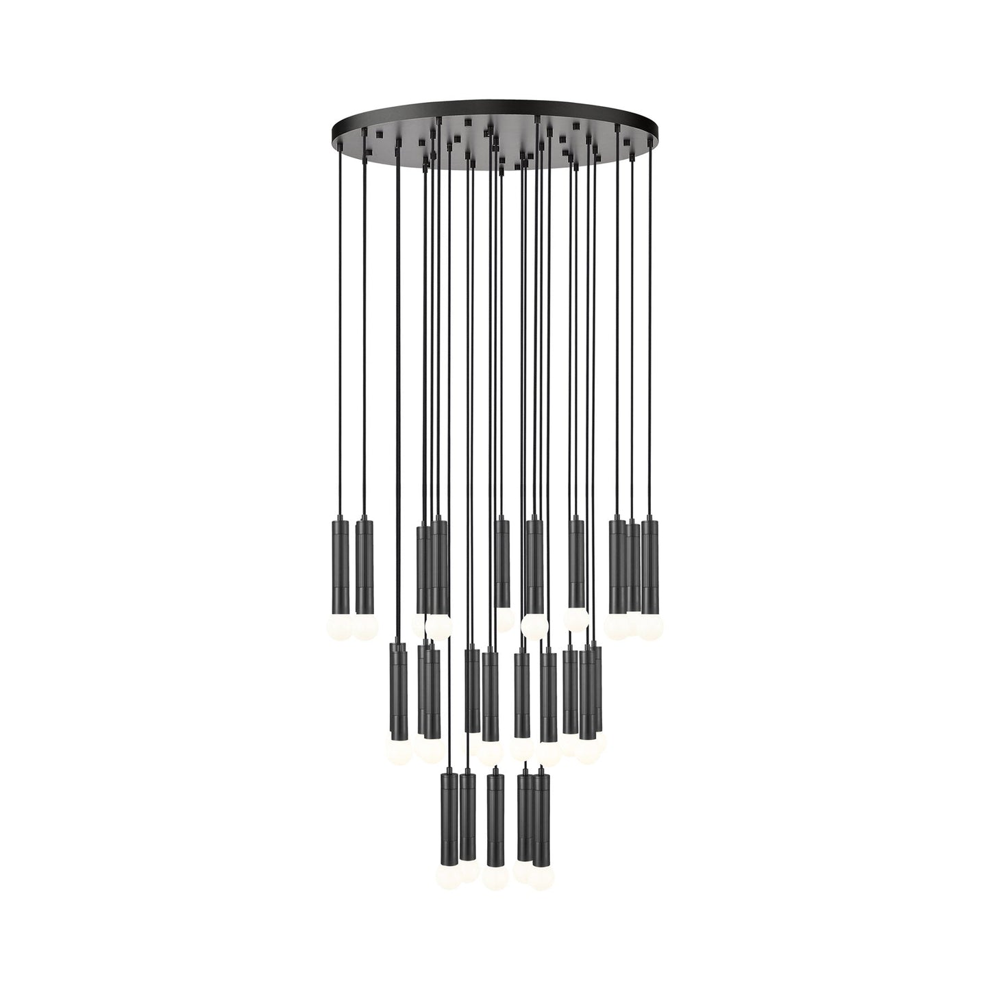 Stari Chandelier in Matte Black (27-Light).