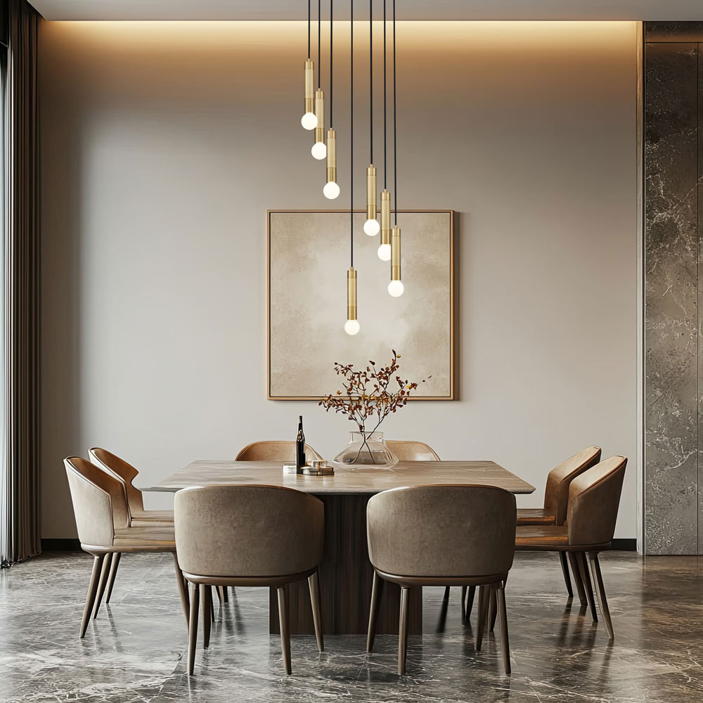 Stari Chandelier in dining room.