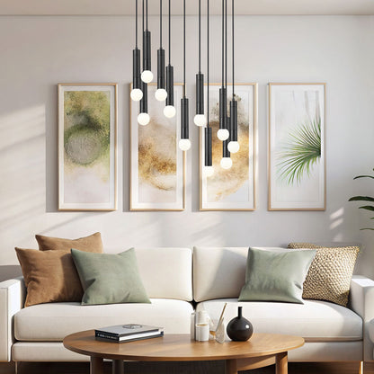 Stari Chandelier in living room.