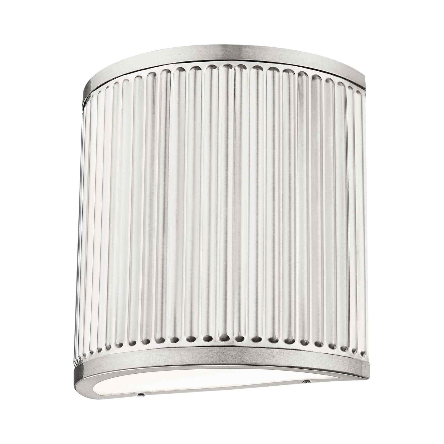 Stari LED Single Wall Light in Brushed Nickel.