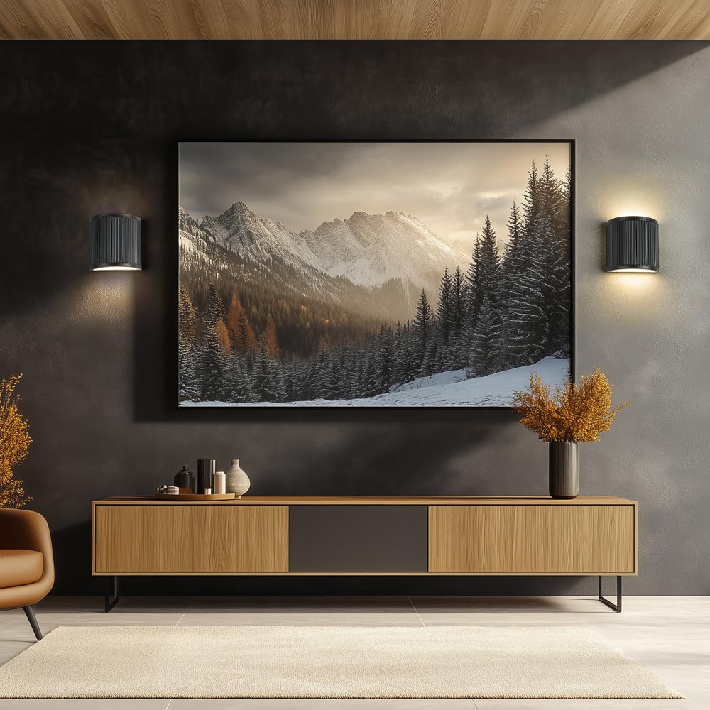 Stari LED Single Wall Light in living room.