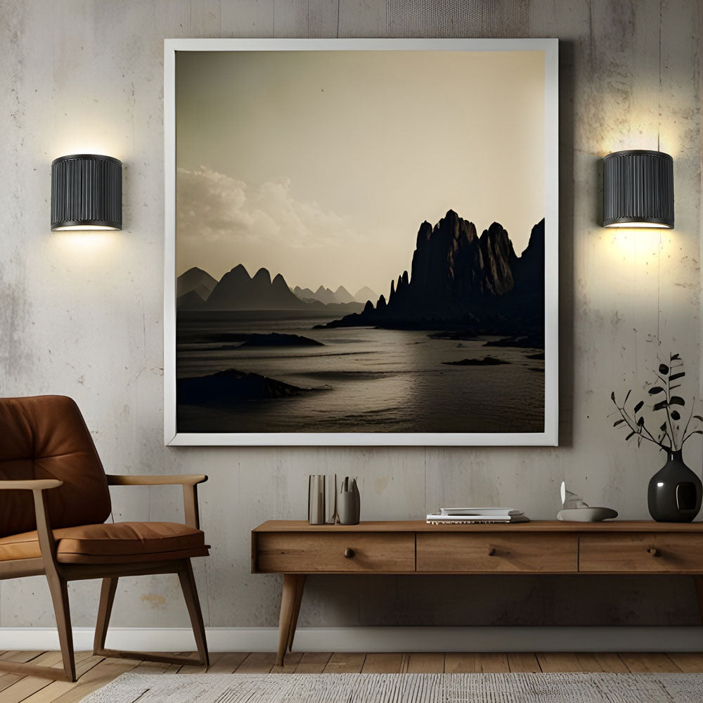 Stari LED Single Wall Light in living room.