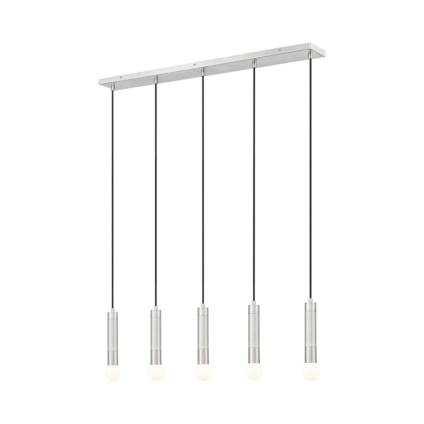 Stari Linear Chandelier in Brushed Nickel (5-Light).