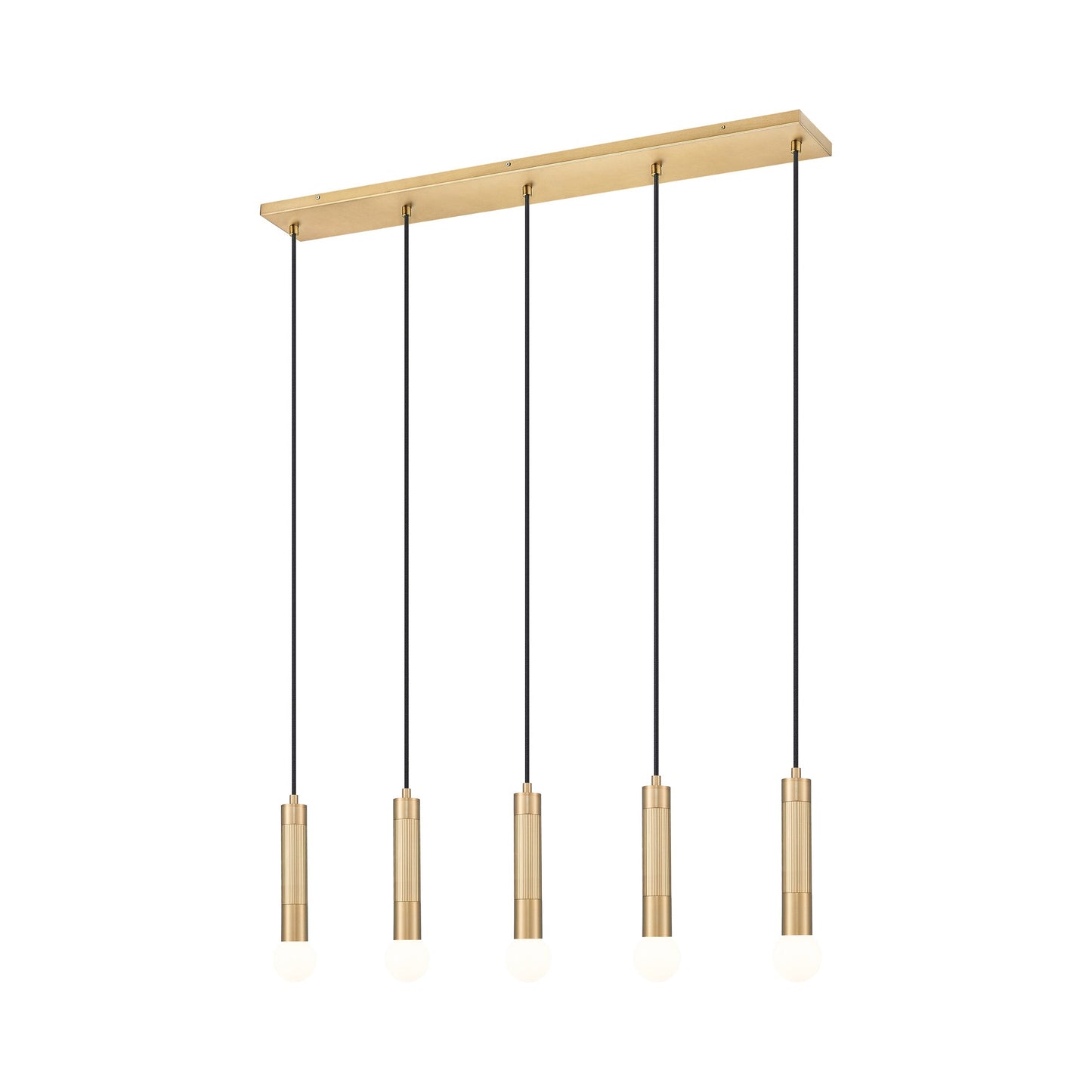 Stari Linear Chandelier in Modern Gold (5-Light).