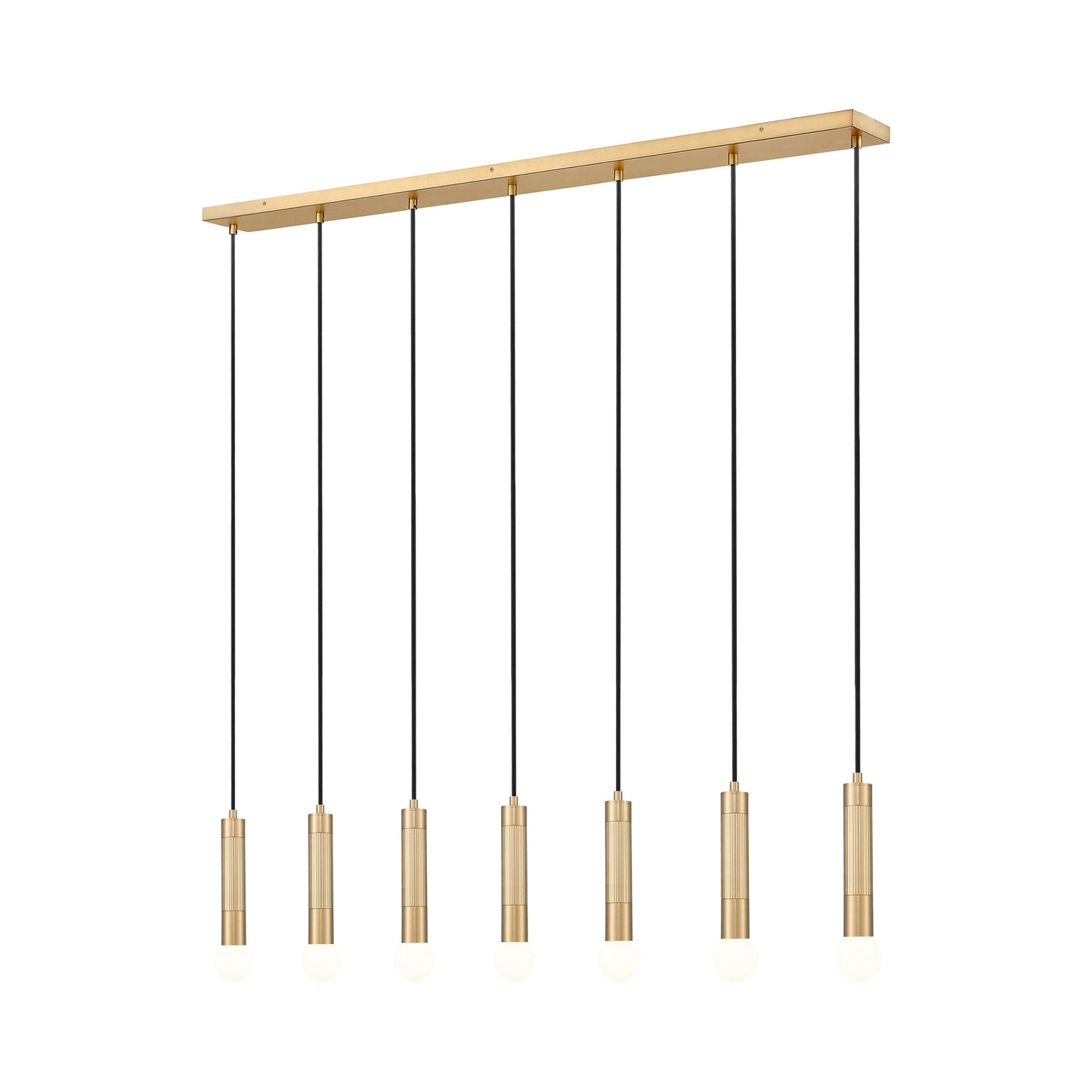 Stari Linear Chandelier in Modern Gold (7-Light).