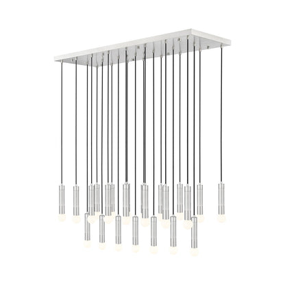 Stari Linear Chandelier in Brushed Nickel (23-Light).