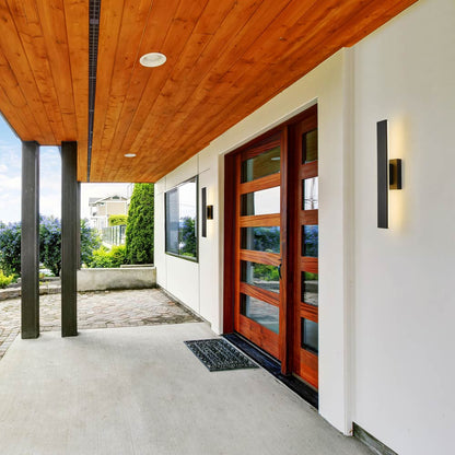 Stylet Outdoor LED Wall Light in Outside Area.