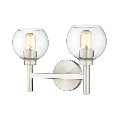 Sutton Bath Vanity Light in Brushed Nickel (2-Light).