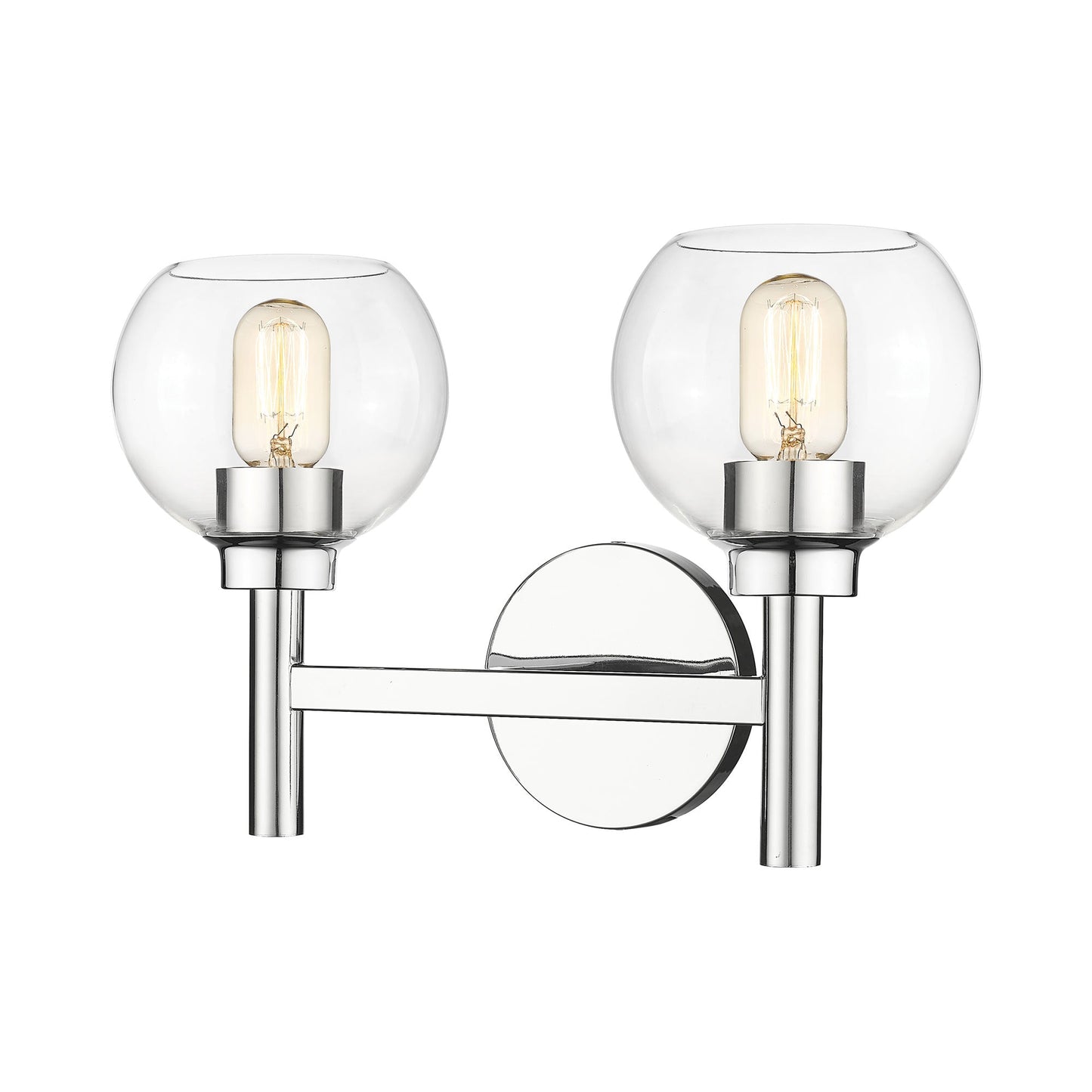 Sutton Bath Vanity Light in Chrome (2-Light).