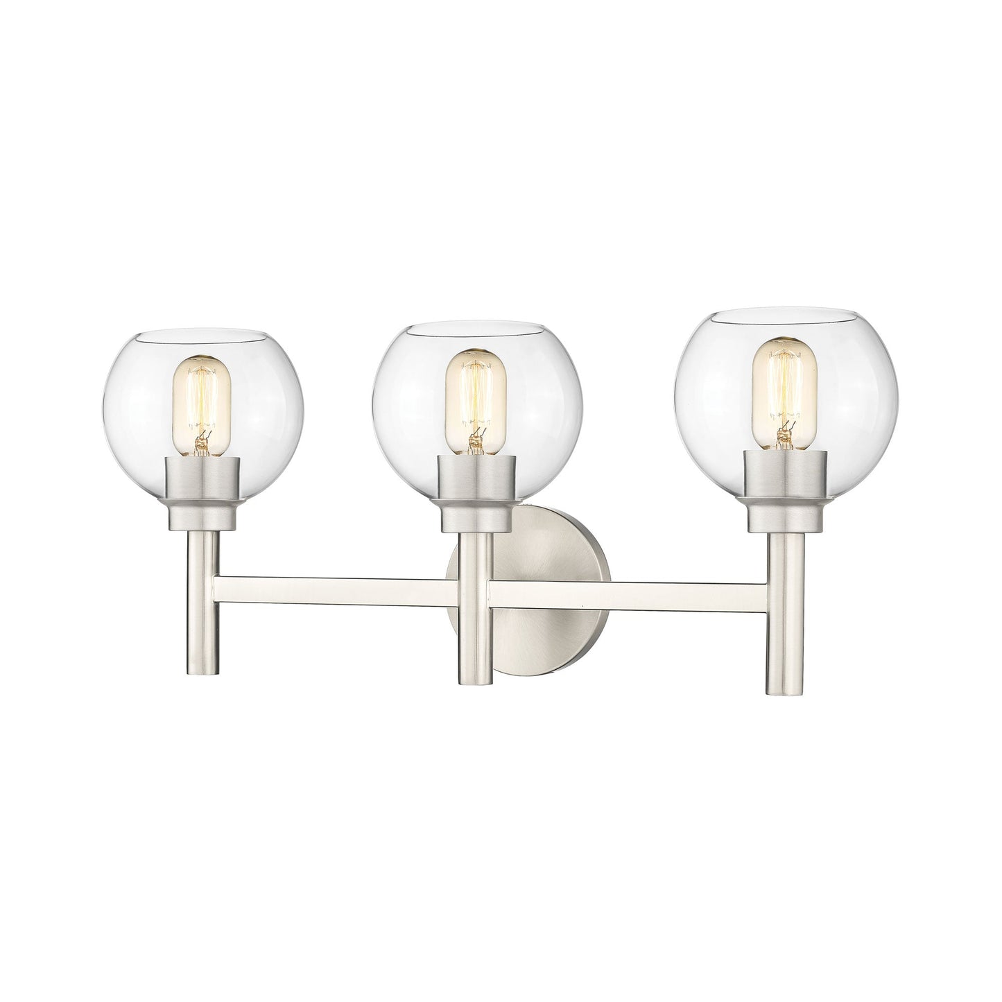 Sutton Bath Vanity Light in Brushed Nickel (3-Light).