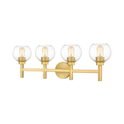 Sutton Bath Vanity Light in Brushed Gold (4-Light).
