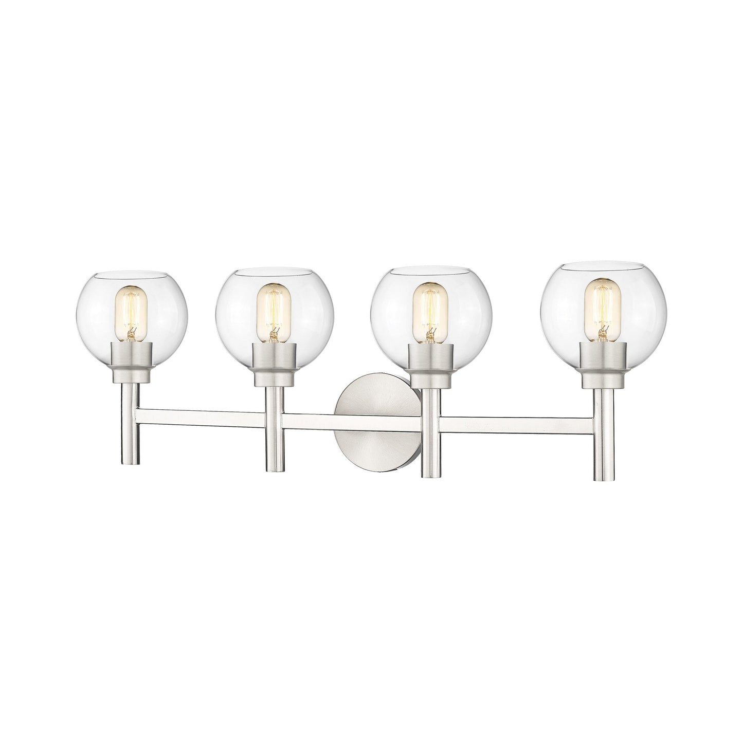 Sutton Bath Vanity Light in Brushed Nickel (4-Light).