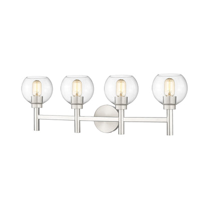 Sutton Bath Vanity Light in Brushed Nickel (4-Light).