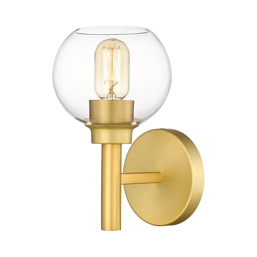 Sutton Bath Wall Light in Brushed Gold.