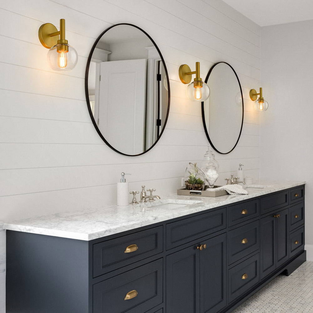 Sutton Bath Wall Light in bathroom.