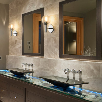 Sutton Bath Wall Light in bathroom.