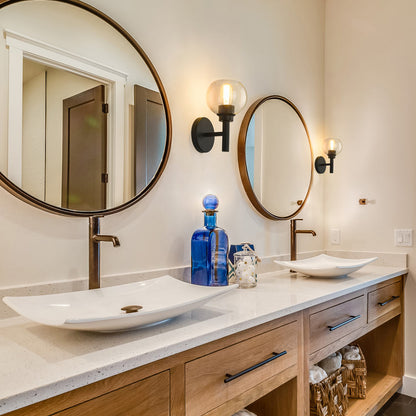 Sutton Bath Wall Light in bathroom.