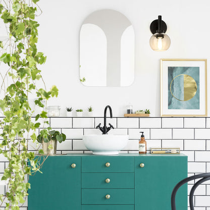 Sutton Bath Wall Light in bathroom.