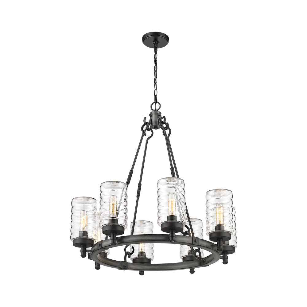 Tahoe Outdoor Chandelier in Detail.