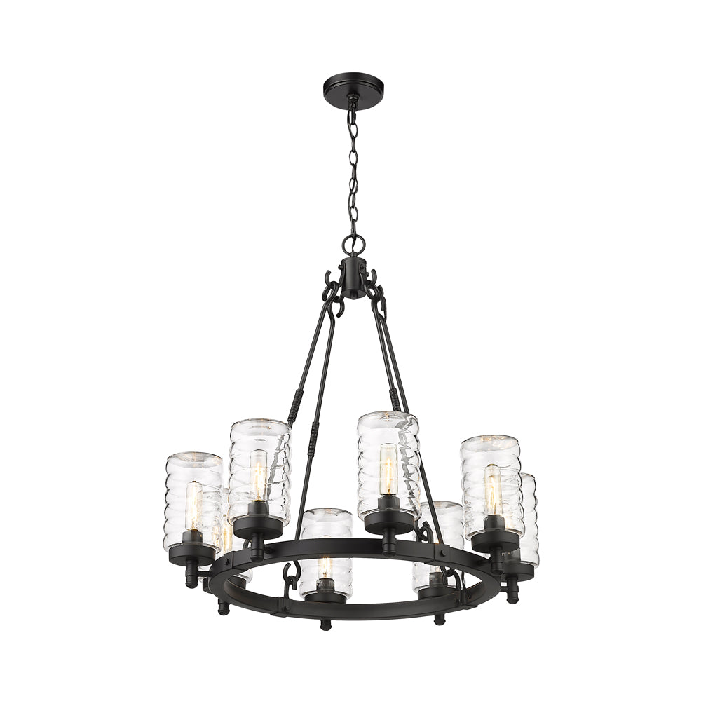 Tahoe Outdoor Chandelier in Detail.