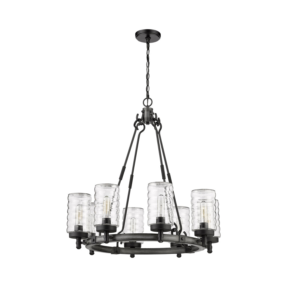 Tahoe Outdoor Chandelier in Detail.