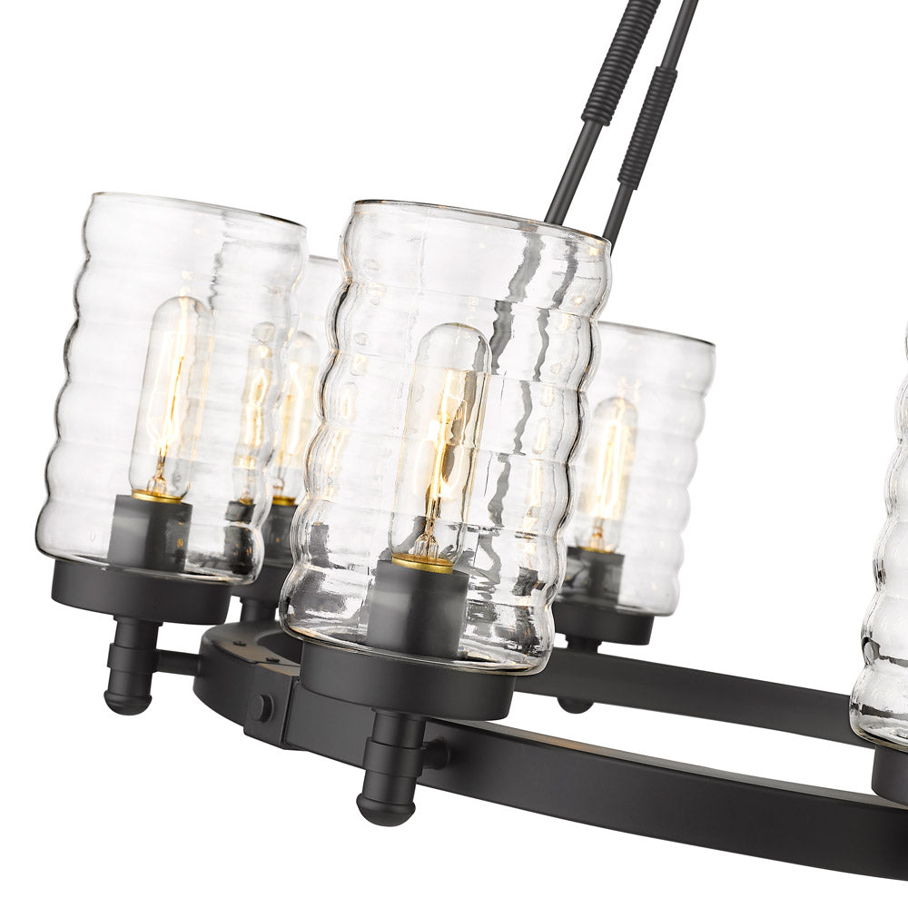 Tahoe Outdoor Chandelier in Detail.