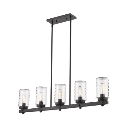 Tahoe Outdoor Linear Chandelier.