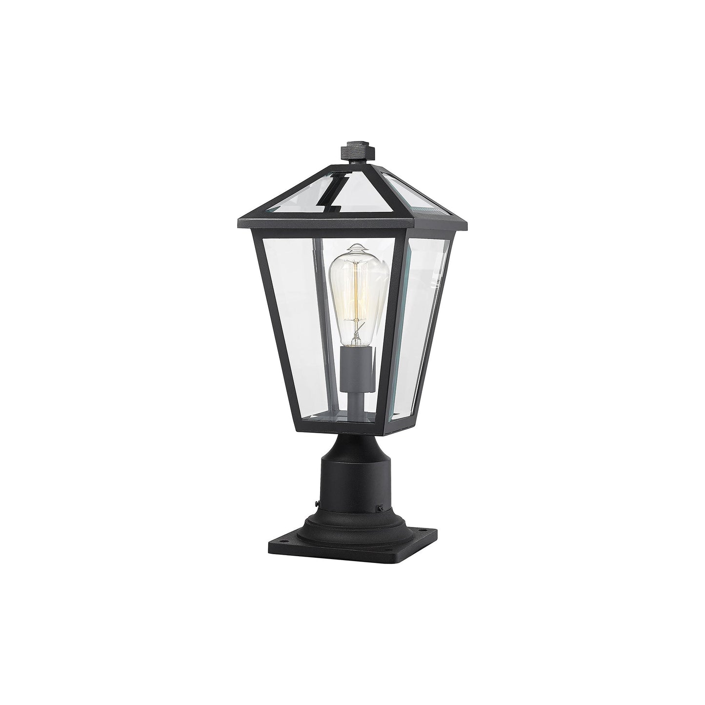 Talbot 533PM Outdoor Pier Mount Light in Black (18.5-Inch).