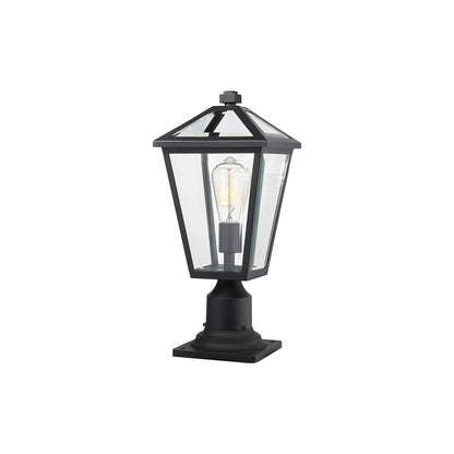 Talbot 533PM Outdoor Pier Mount Light in Black (18.5-Inch).
