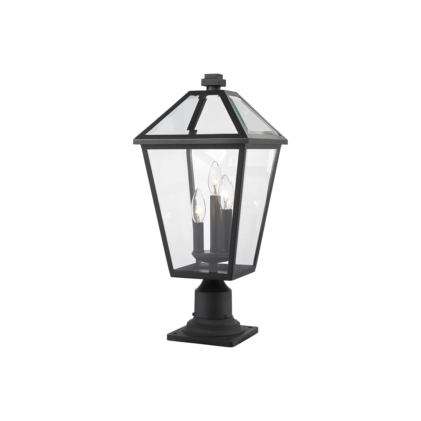 Talbot 533PM Outdoor Pier Mount Light in Black (22-Inch).