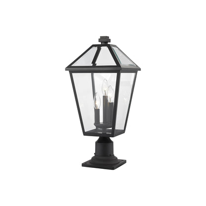 Talbot 533PM Outdoor Pier Mount Light in Black (22-Inch).