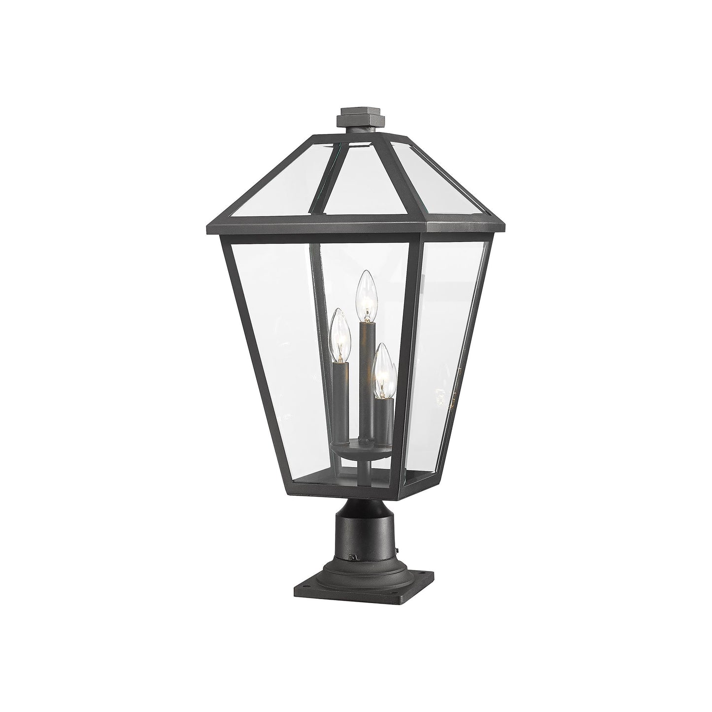 Talbot 533PM Outdoor Pier Mount Light in Black (25.75-Inch).