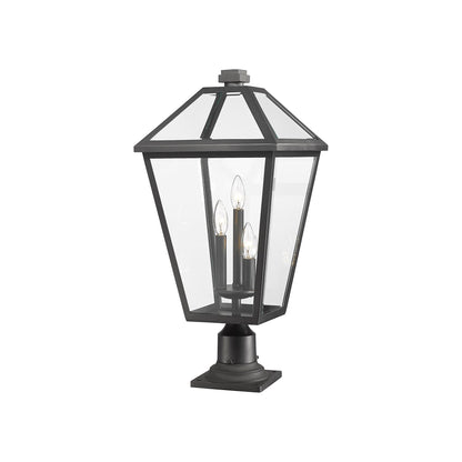 Talbot 533PM Outdoor Pier Mount Light in Black (25.75-Inch).