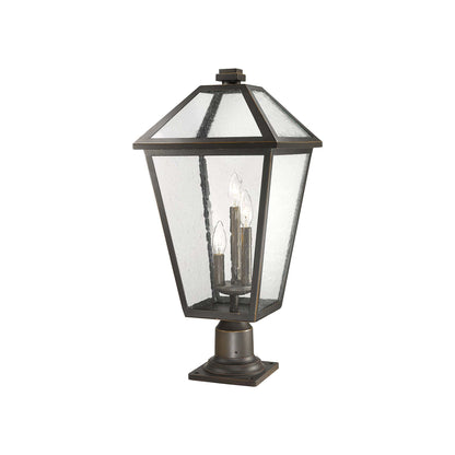 Talbot 533PM Outdoor Pier Mount Light in Oil Rubbed Bronze (25.75-Inch).