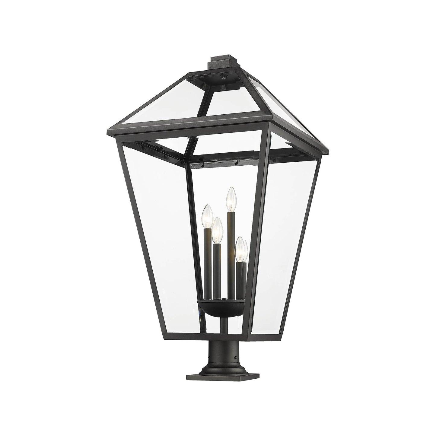 Talbot 533PM Outdoor Pier Mount Light in Black (37-Inch).
