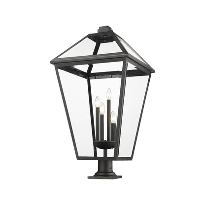 Talbot 533PM Outdoor Pier Mount Light in Black (37-Inch).