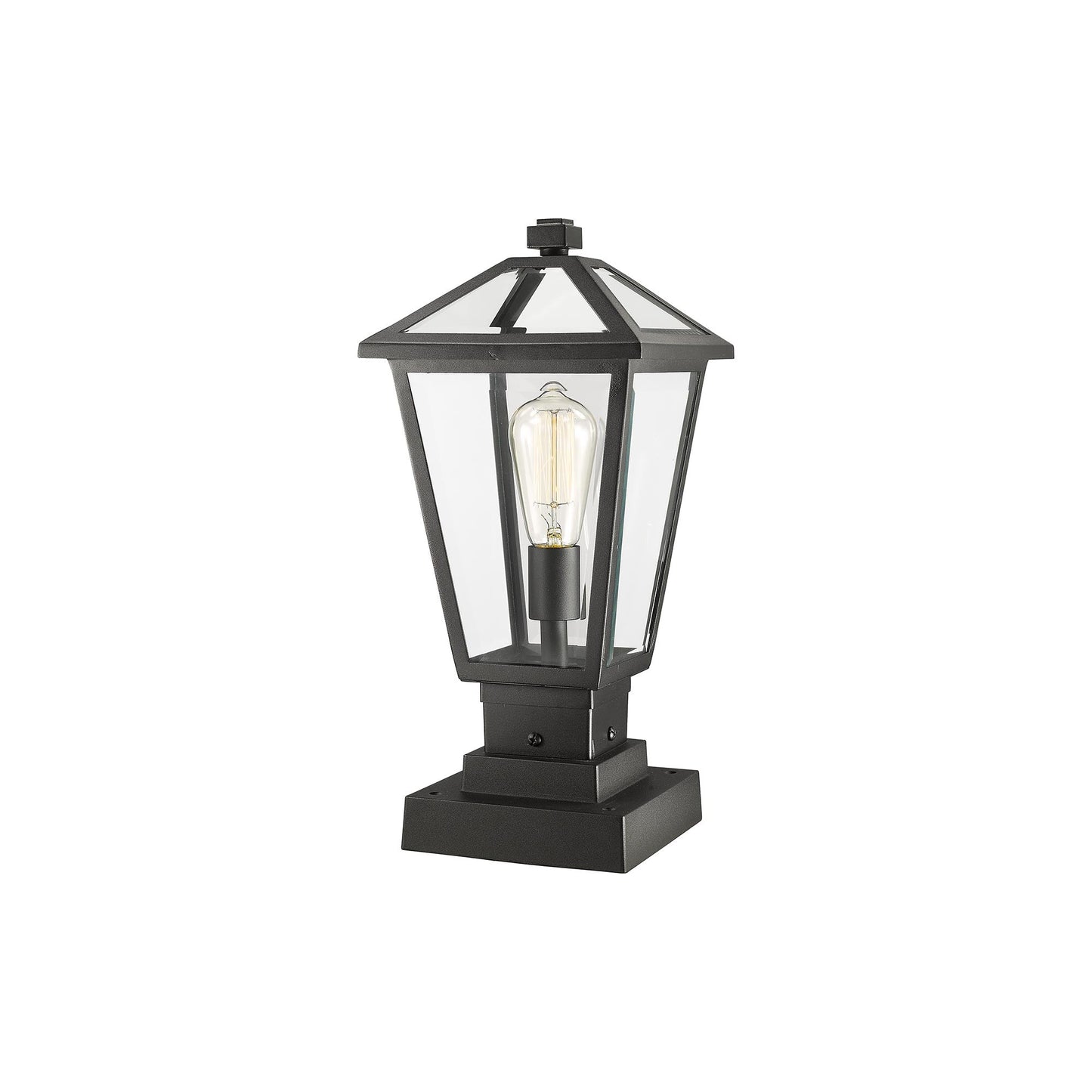 Talbot 579S Outdoor Pier Mount Light in Black (17.5-Inch).