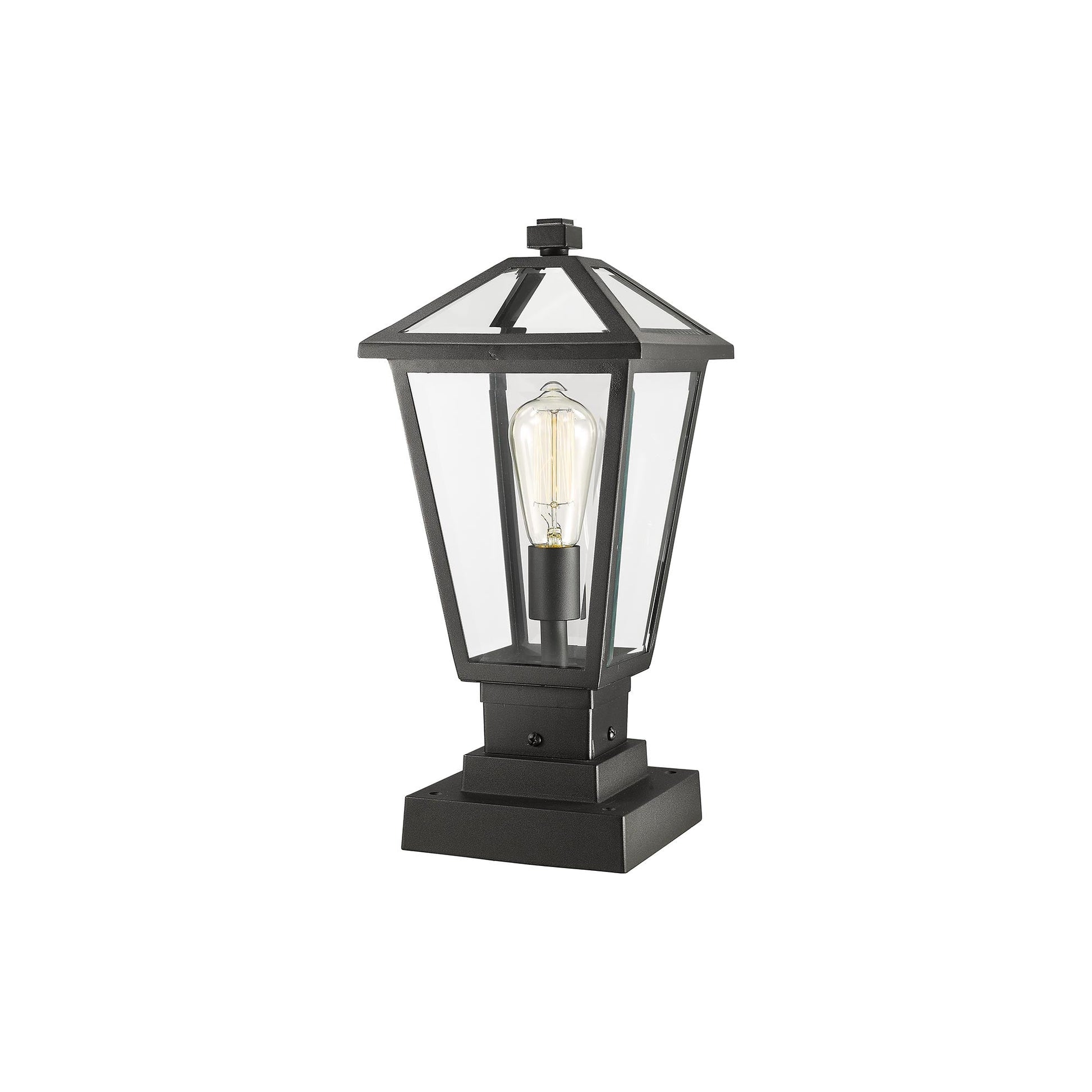 Talbot 579S Outdoor Pier Mount Light in Black (17.5-Inch).