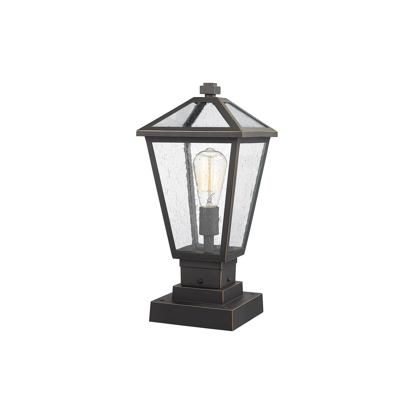 Talbot 579S Outdoor Pier Mount Light in Oil Rubbed Bronze (17.5-Inch).