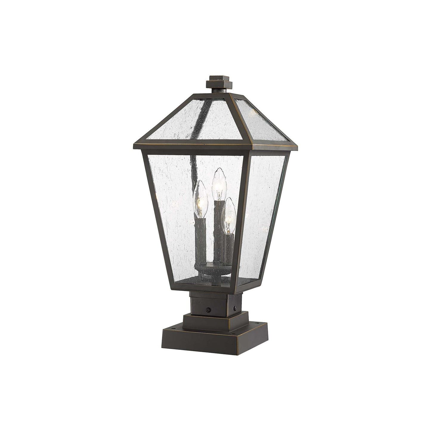 Talbot 579S Outdoor Pier Mount Light in Oil Rubbed Bronze (21-Inch).