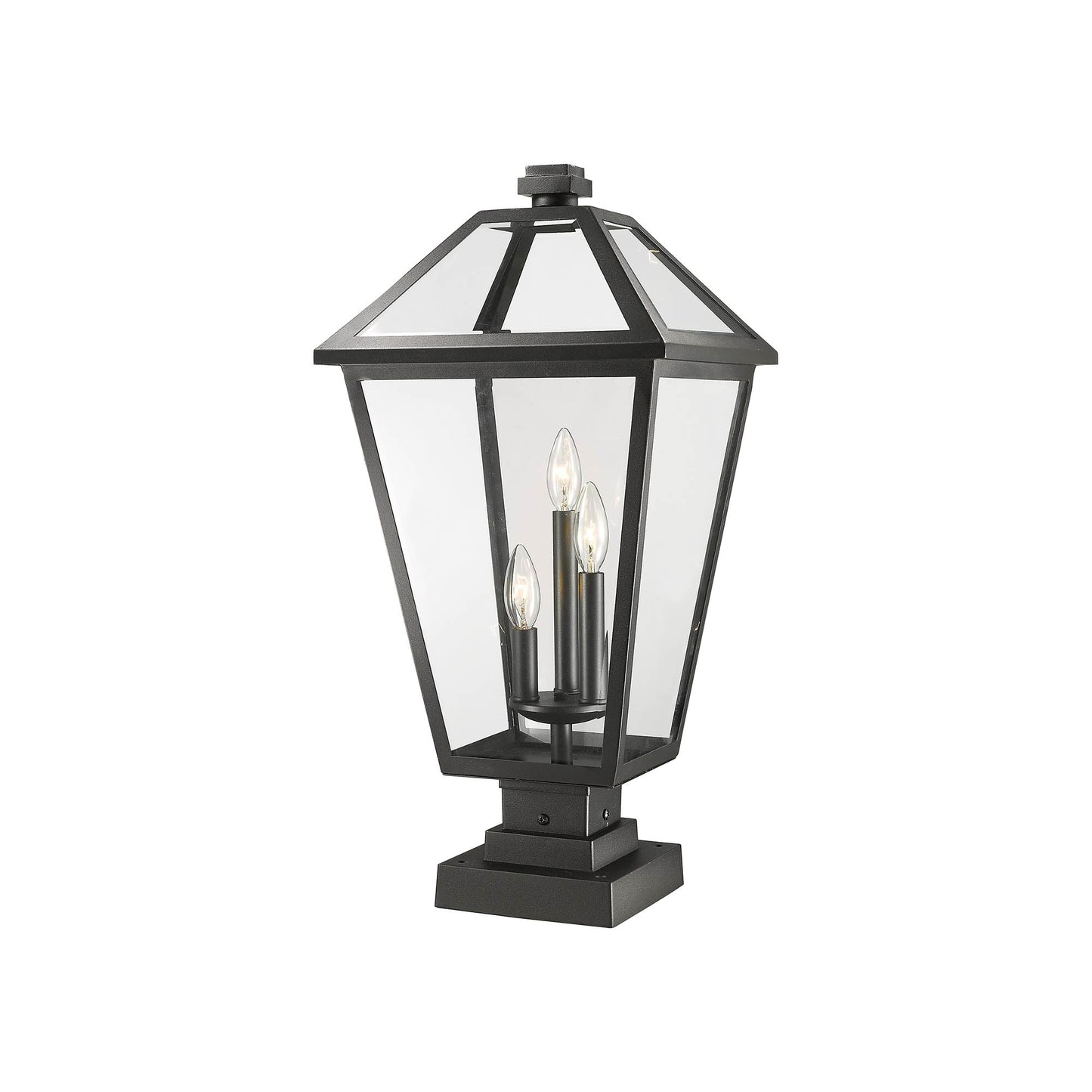 Talbot 579S Outdoor Pier Mount Light in Black (24.75-Inch).