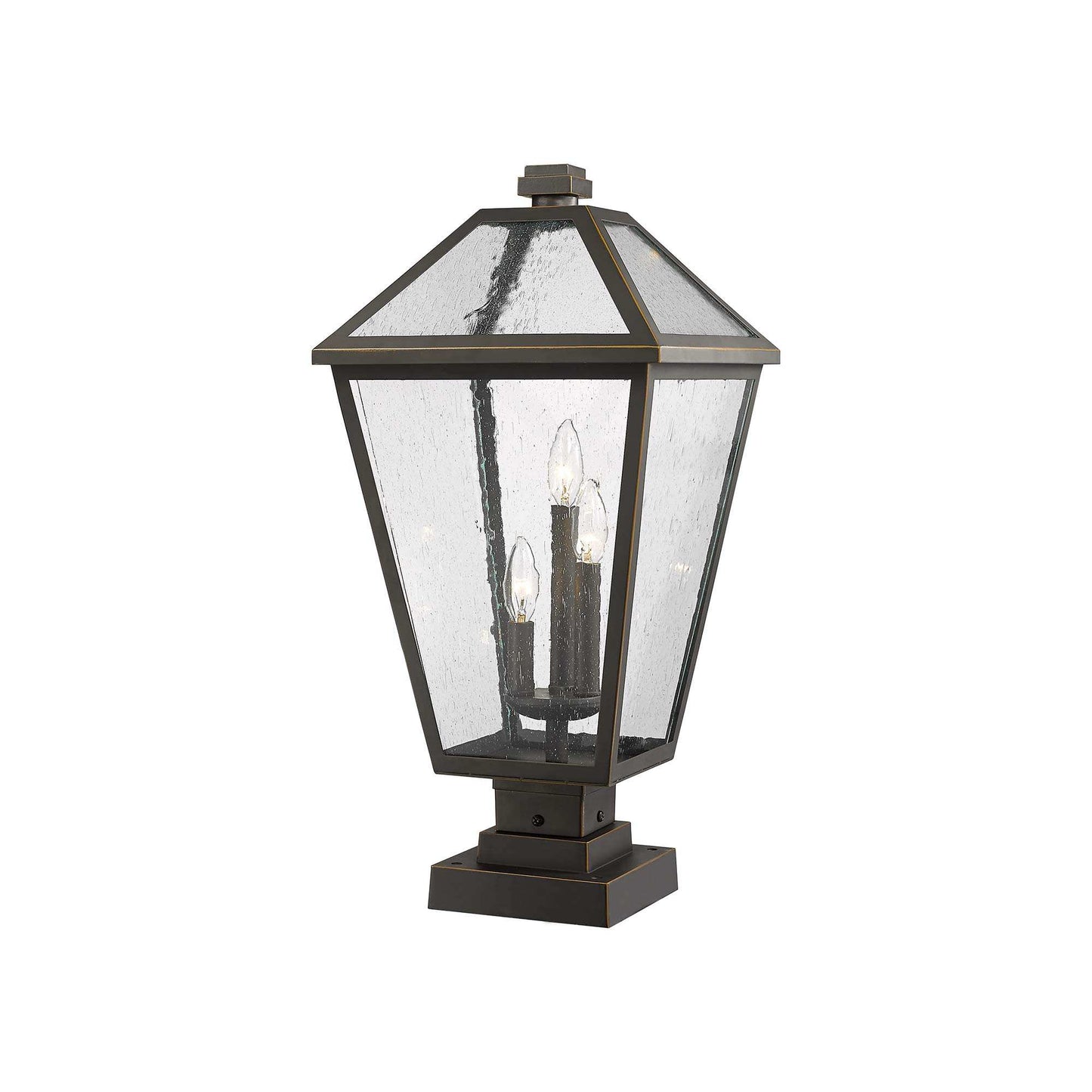 Talbot 579S Outdoor Pier Mount Light in Oil Rubbed Bronze (24.75-Inch).