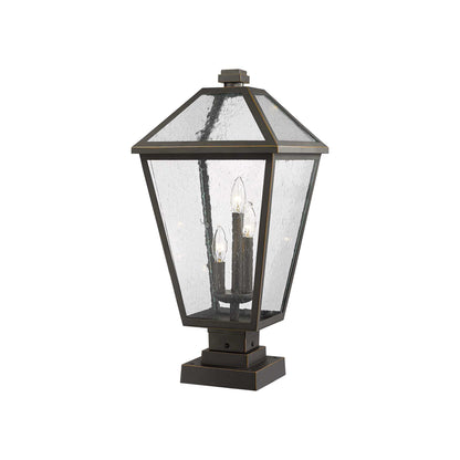 Talbot 579S Outdoor Pier Mount Light in Oil Rubbed Bronze (24.75-Inch).