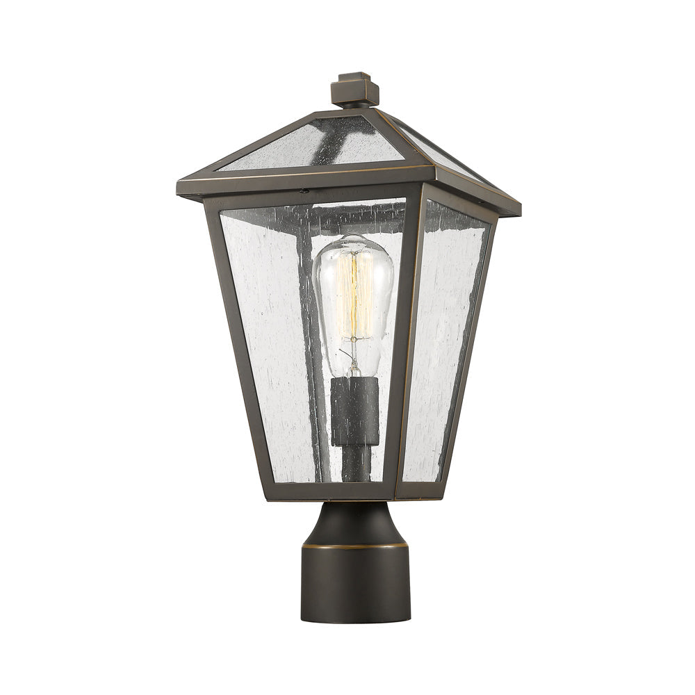 Talbot Outdoor Round Post Light in Detail.