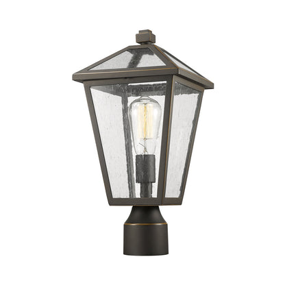 Talbot Outdoor Round Post Light in Detail.